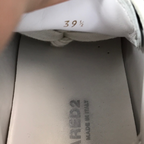 Dsquared2 Leather / Canvas Leppard Print Wm Shoes - Picture 8 of 8